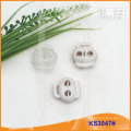 Nylon cord stopper or toggle for garments,handbags and shoes KS3047#